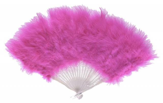 [c13433tl-5] abanico plumas fucsia