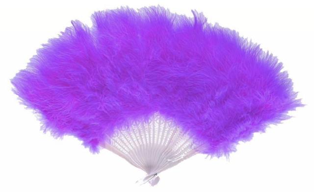 [c13433tl-6] abanico plumas morado