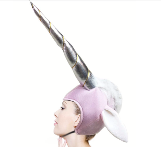 [S18780] GORRO FOAM UNICORNIO ROSA