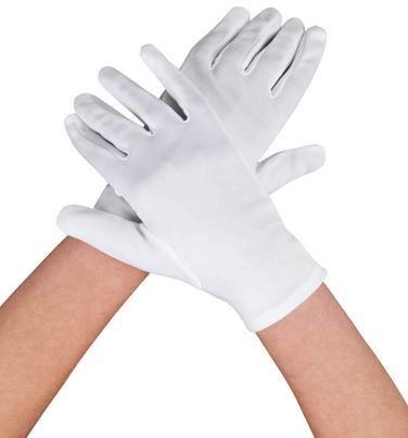 [TWC18464] GUANTES CORTOS ADUL BLANCOS