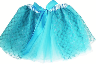 [T18029HS] TUTU SIRENA AZUL
