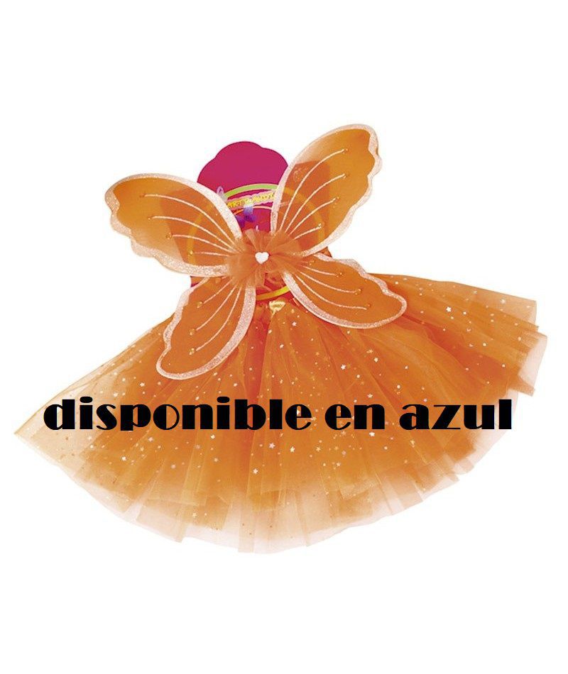[A15291MLY-AZ] MARIPOSA TUTU CON ESTRELLAS AZUL