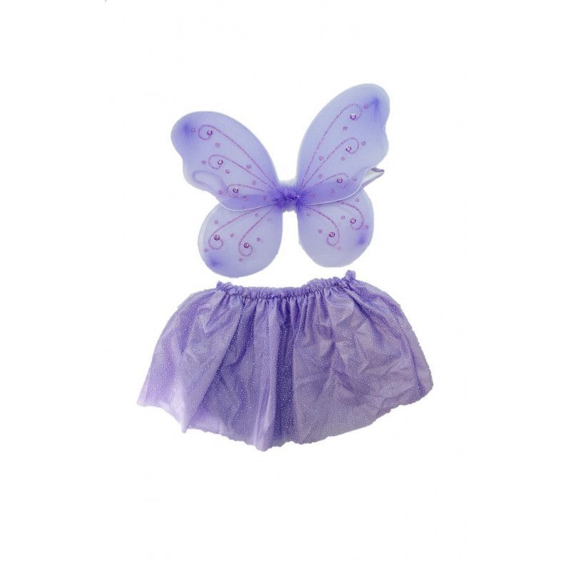 [A16226MLY-LI] CONJUNTO MARIPOSA TUTU BRILLANTES LILA