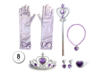 [71452] SET PRINCESA 5PC LILA
