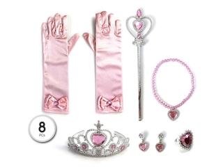 [71451] SET PRINCESA 5PC ROSA
