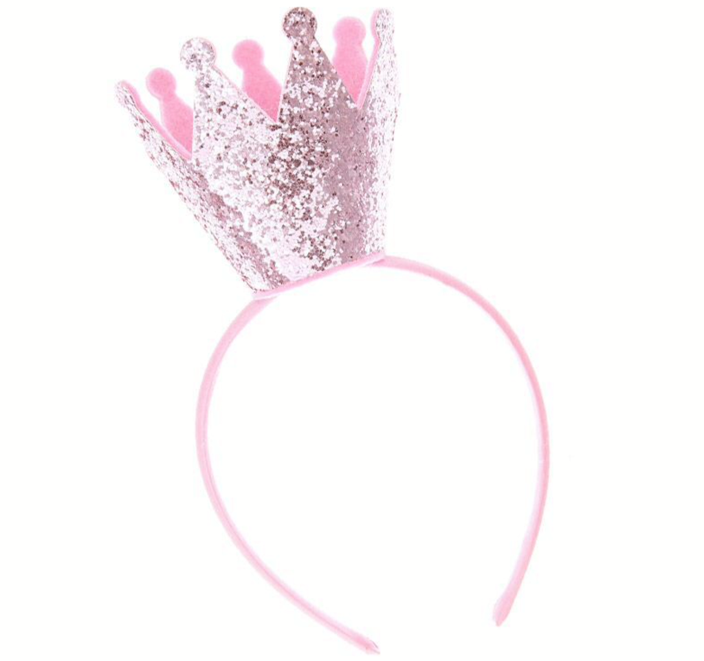 [S18044HS] DIADEMA CORONA PURP.ROSA