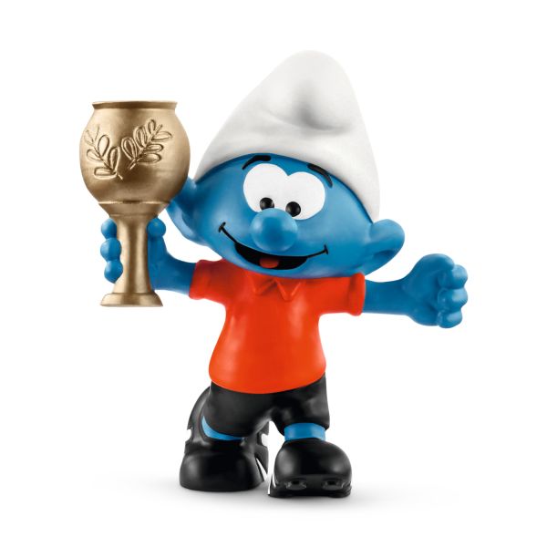 20807-Pitufo futbolista con trofeo-(Schleich)