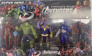 BLISTER 5 FIGURAS SUPERHEROES