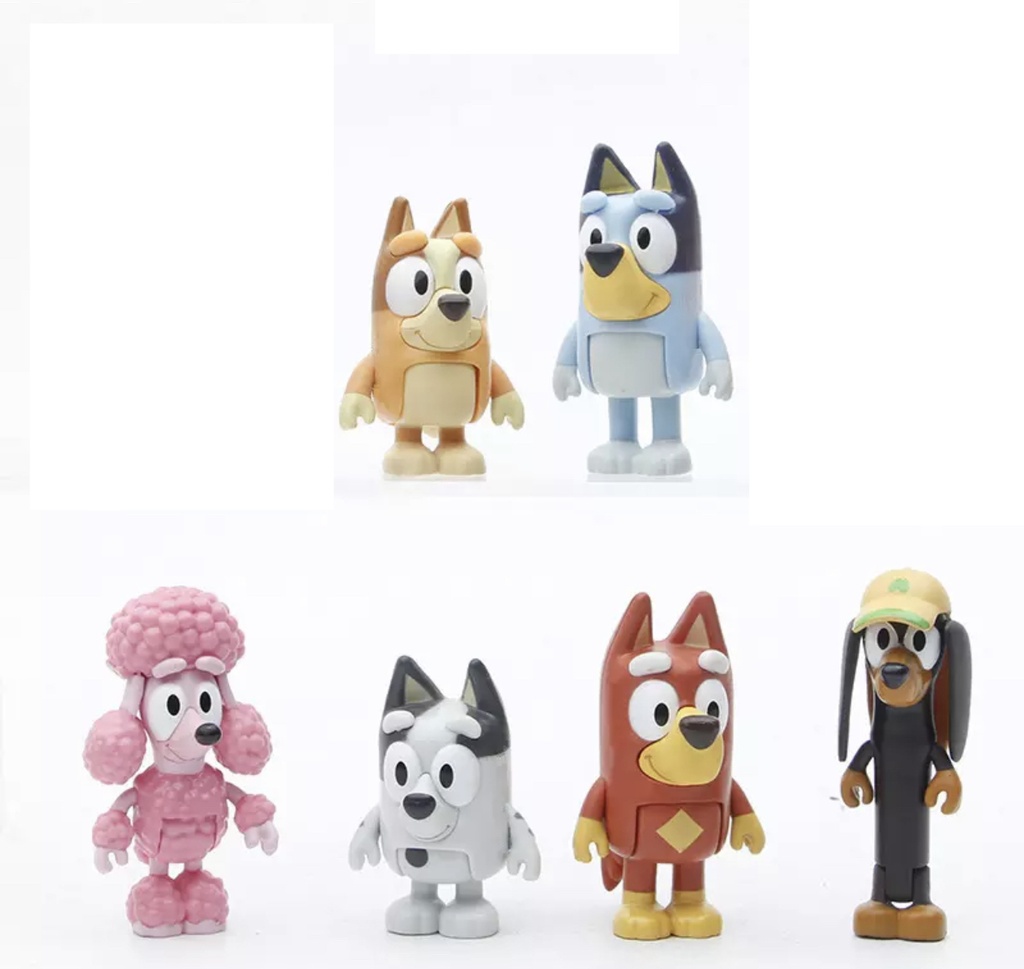 SET 6 FIGURAS BLUEY