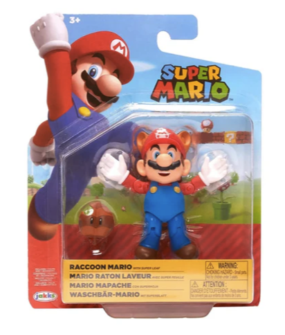 Super Mario 10 cm - Raccon Mario