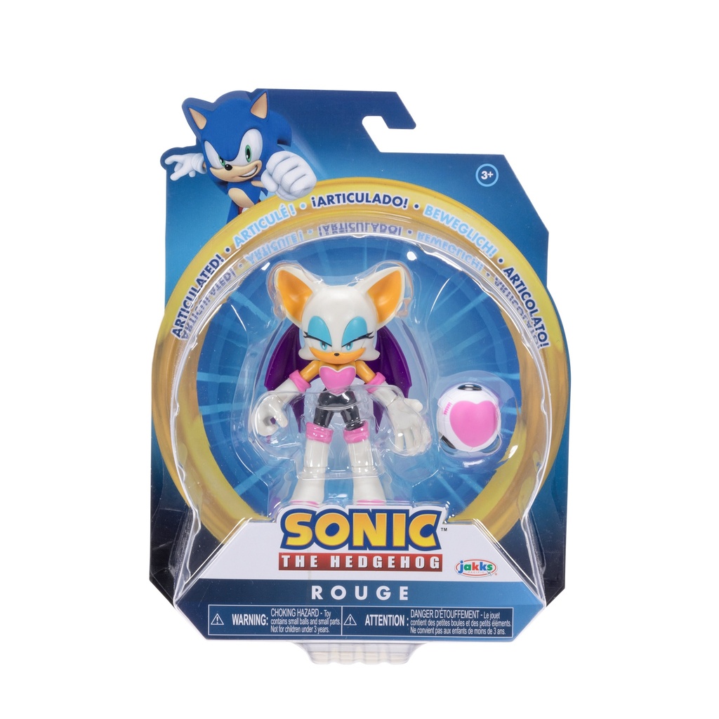 Sonic - figuras 10 cm con Accesorio- Rouge