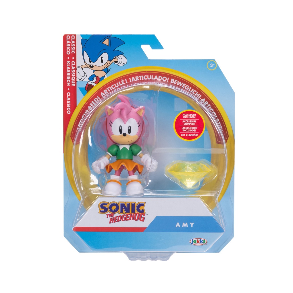 Sonic - figuras 10 cm con Accesorio- Amy