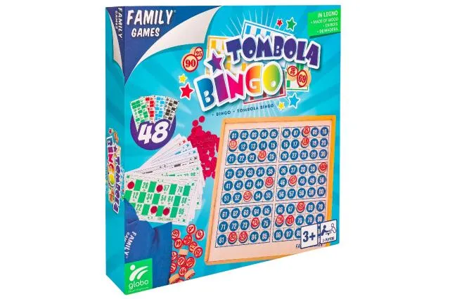 [39930-1] FAMILY GAMES BINGO MADERA 48 CARTAS