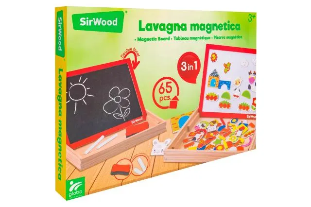 [41192] LEGNOGLAND PIZARRA MAGNETICA DE MADERA CON ACCESORIOS
