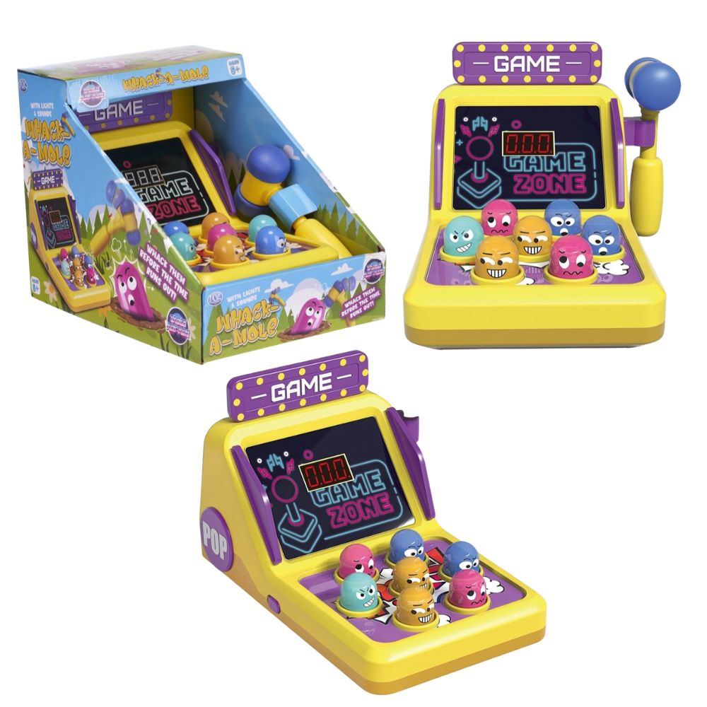 JUEGO DINÁMICO WHACK-A-MOLE CON SONIDO Y LUZ