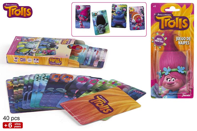 1034791  - BARAJA NAIPES - TROLLS