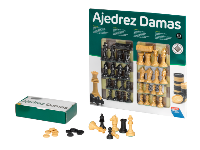 AJEDREZ-DAMAS 40CM.C/ACCS.
