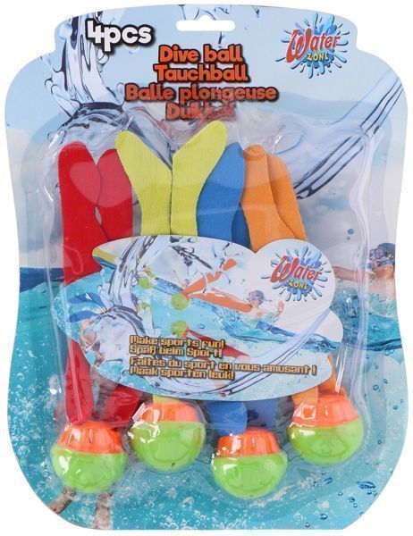 Bola sumerglibe 4pcs PL Waterzone 3,5x4cm bl