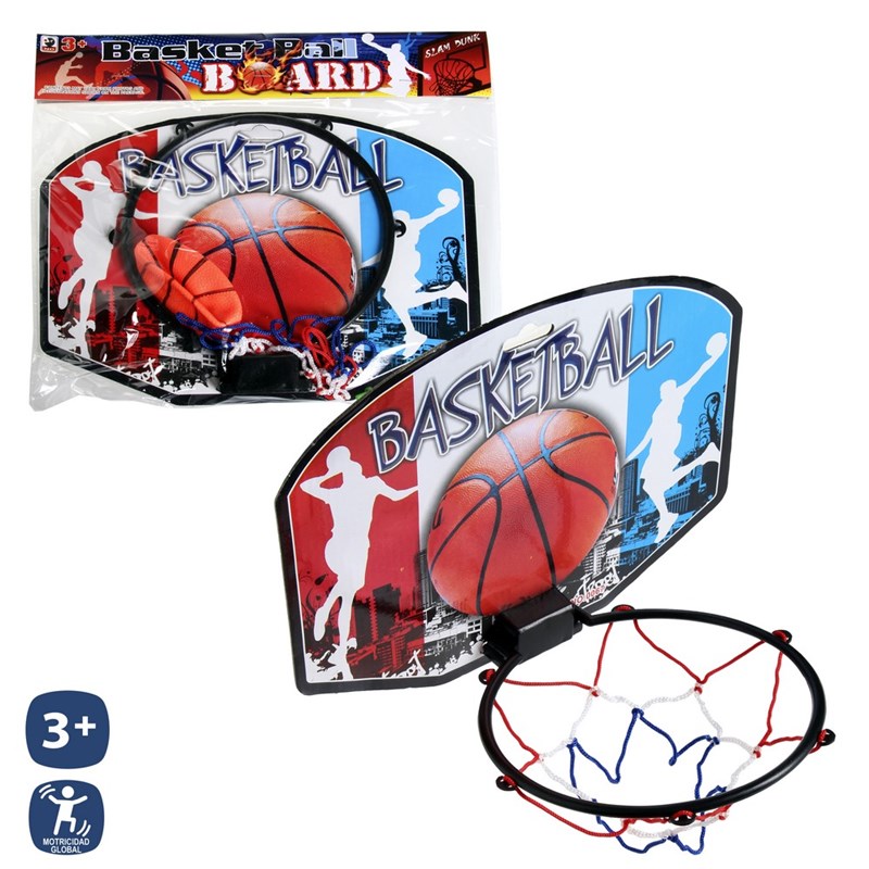 CANASTA CON PELOTA 28 X 17 X 21 CM