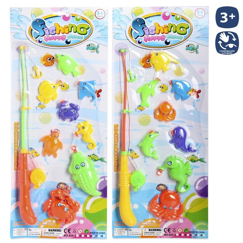 S/8 JUEGO DE PESCA - PECES PEQUEÑOS
