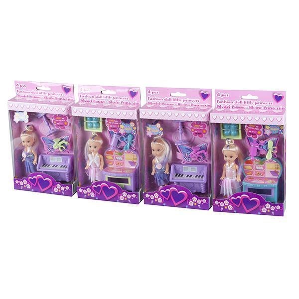 MUÑECA PEQUEÑA PRINCESA 9CM PLASTICO EDDY