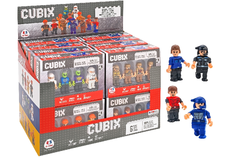 BRICKS CHARACTERS 4PCS D/B 16PCS 6ASST.