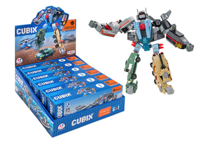 CONSTRUCTIONS VEHICLES>TRAXFIGURE 6IN1 6PCS D/BOX