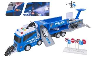 [41804] CAMION ESTAC.POLICIA PORTATIL C/4PCS VEHIC. EFECT.HUMO
