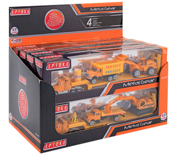 1:64 DIE CAST VEHICULOS DE CONSTRUCCION 8PCS D/B