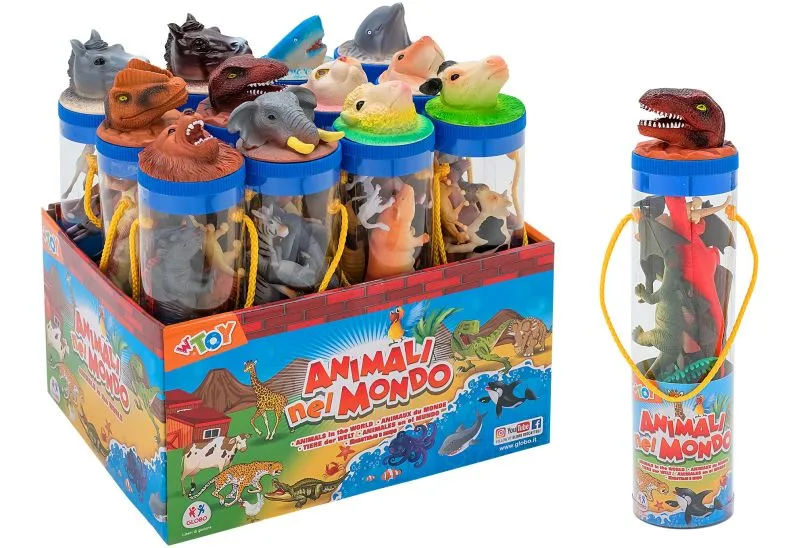 [32354] ANIMALES EN TUBO 12 ASESORIOS