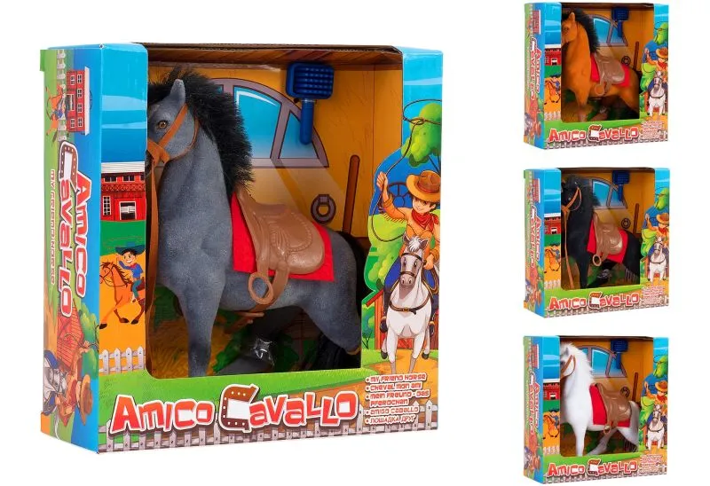 [37548] CABALLO TERCIOPELADO 15CM.