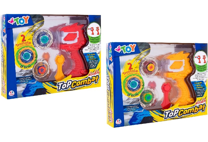 LANZADOR DISCOS 6 CM CON PISTOLAS WTOY