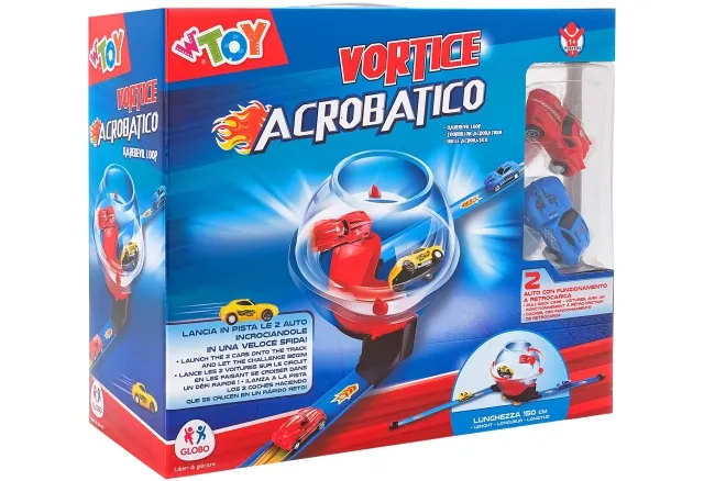 [39010] BALL TRACK RACING W/2 PULL BACK CARS 16PCS