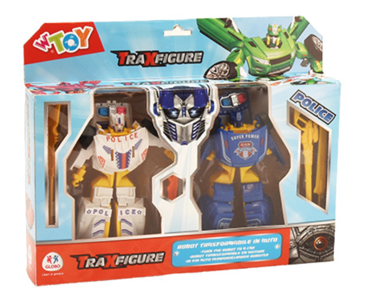 TRAXFIGURE ROBOT + COCHE 2PCS