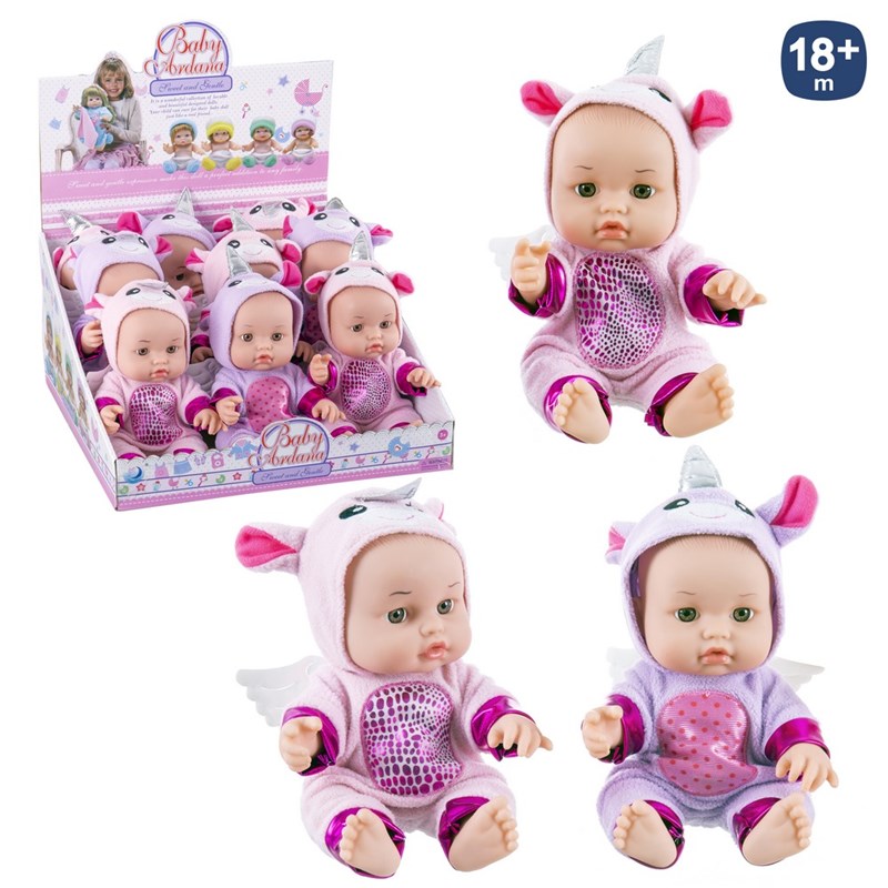 BEBÉ PIJAMA UNICORNIO 2/C 25 CM
