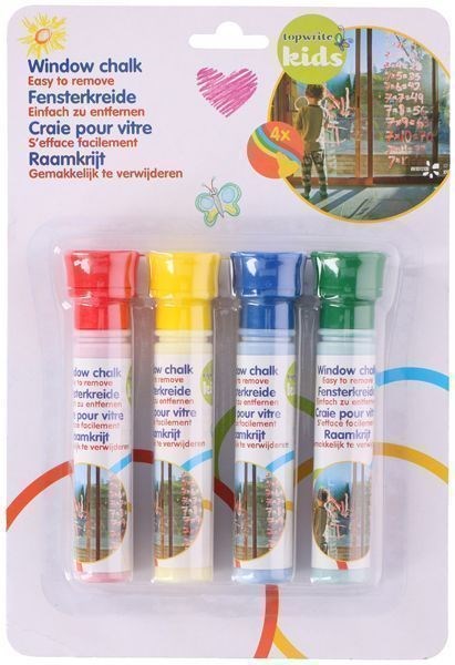 Tiza Ventanas párr 4pcs Topwrite niños bl