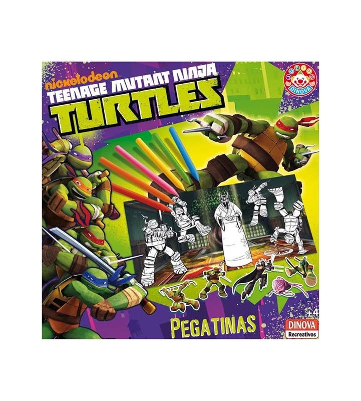 JUEGO PEGATINAS TORTUGAS NINJA