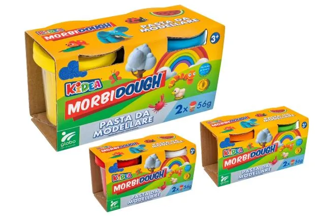[40326] KIDEA 2 BOTES DE PLASTILINA 56 GR