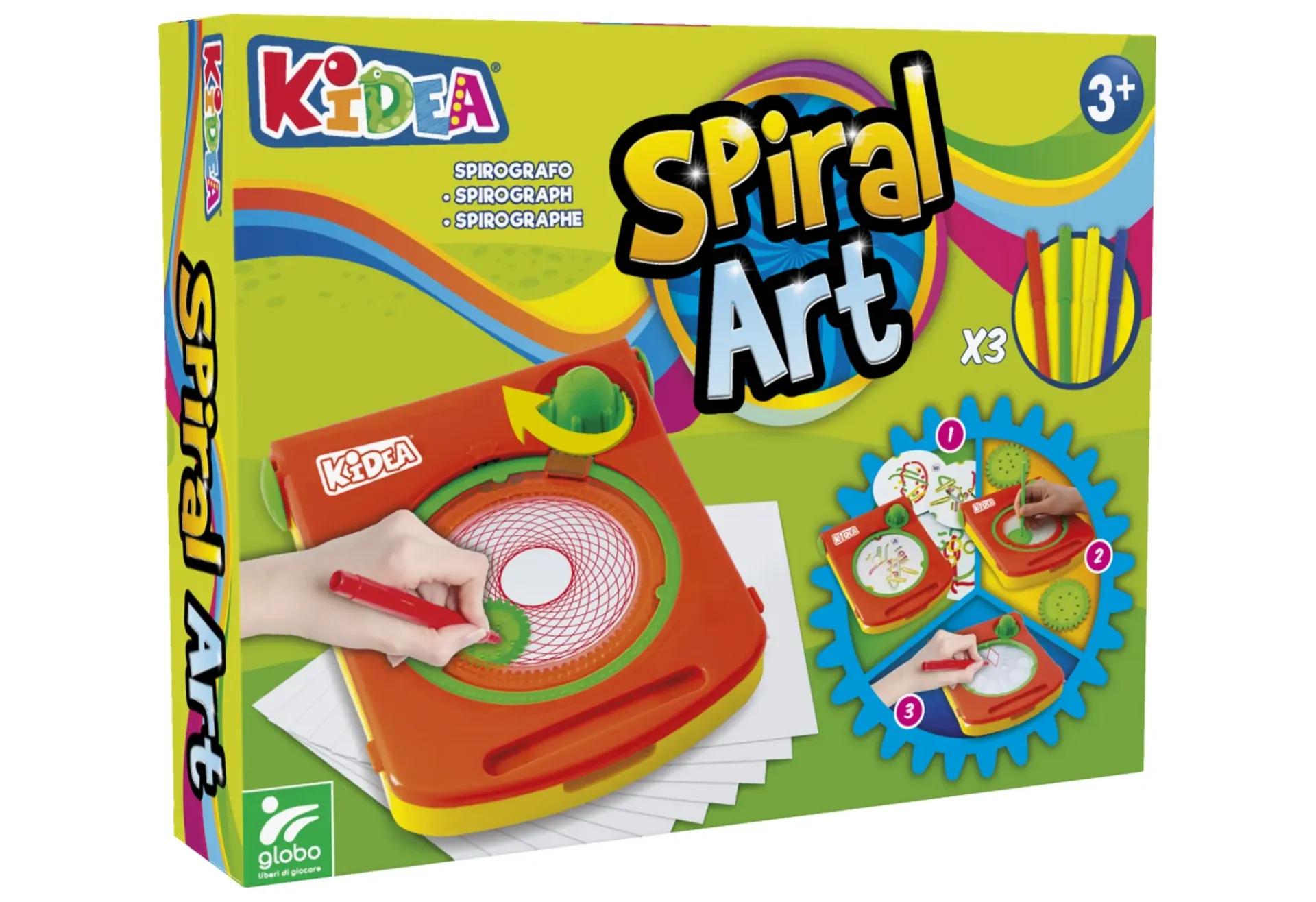 [40906] KIDEA SPIRAL ART 6 PUZZLE CON PLANTILLAS