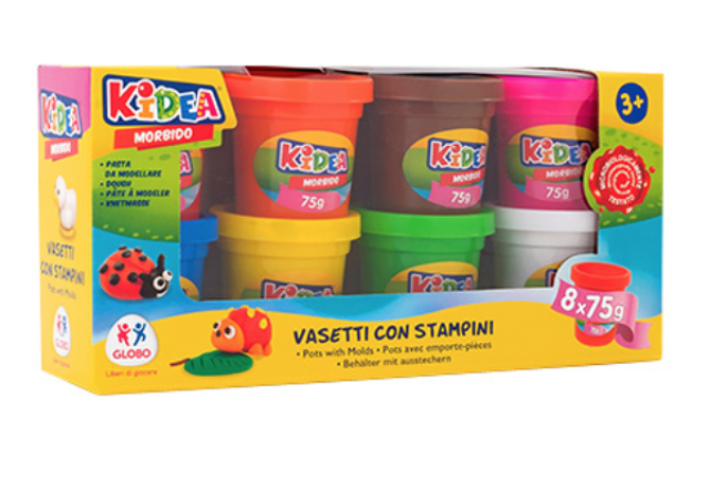 Caja 8 plastilinas x 75gr.