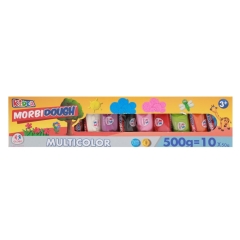 PLASTILINA MULTICOLOR 10X50GR 10COLORES