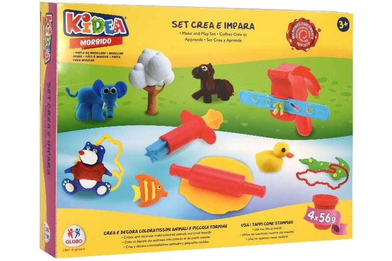 PLASTILINA ANIMALES CON ACCESORIOS KIDEA