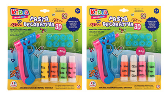 PASTA DECORATIVA LIQUIDA 3D 4 x 27Gr + 8 MOLD