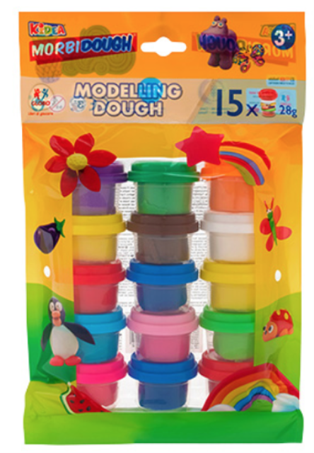 BOLSA VARIADA PLASTILINA 15x28GR 12COL
