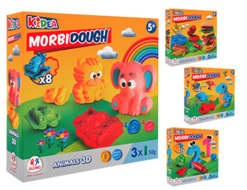 ANIMALES 3D PLASTILINA 3 BOTES 3X50GR + ACCESORIOS