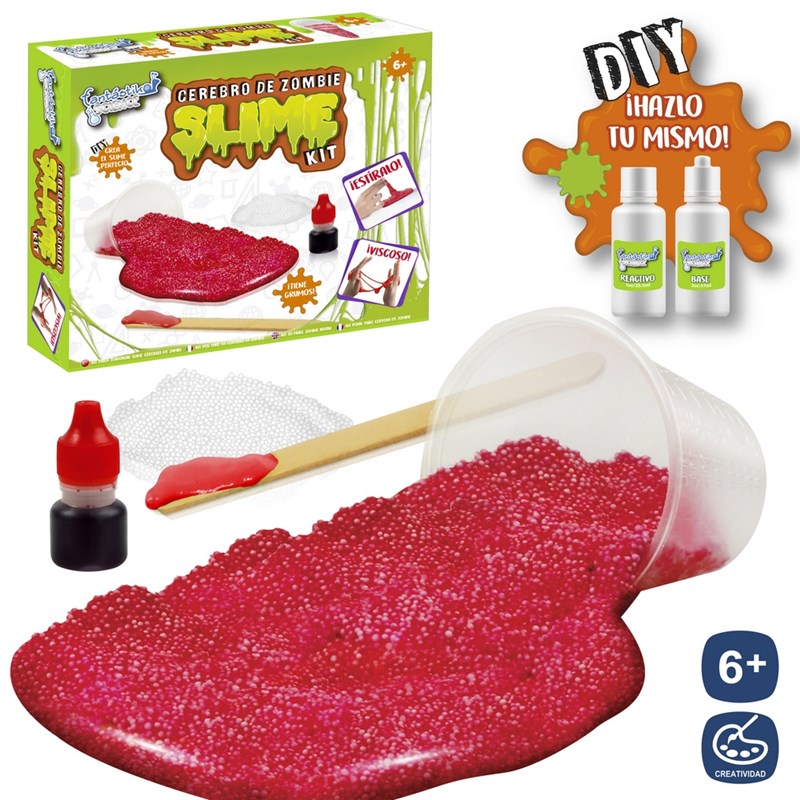 SLIME HAZLO TÚ MISMO CEREBRO ZOMBI 20 X 18 X 5,50 CM