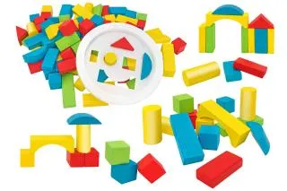 [40601] CUBOS BLOQUES MADERA 100 PCS