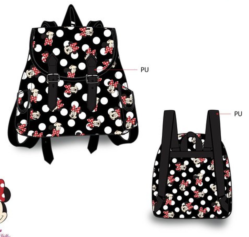 [SE2520] MOCHILA MINNIE NEGRA