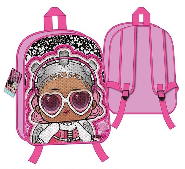 MOCHILA LENTEJUELAS 30*27*10CM LOL DI2485