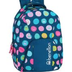 MOCHILA ADAPT.CARRO BENETTON TOPOS MARINO